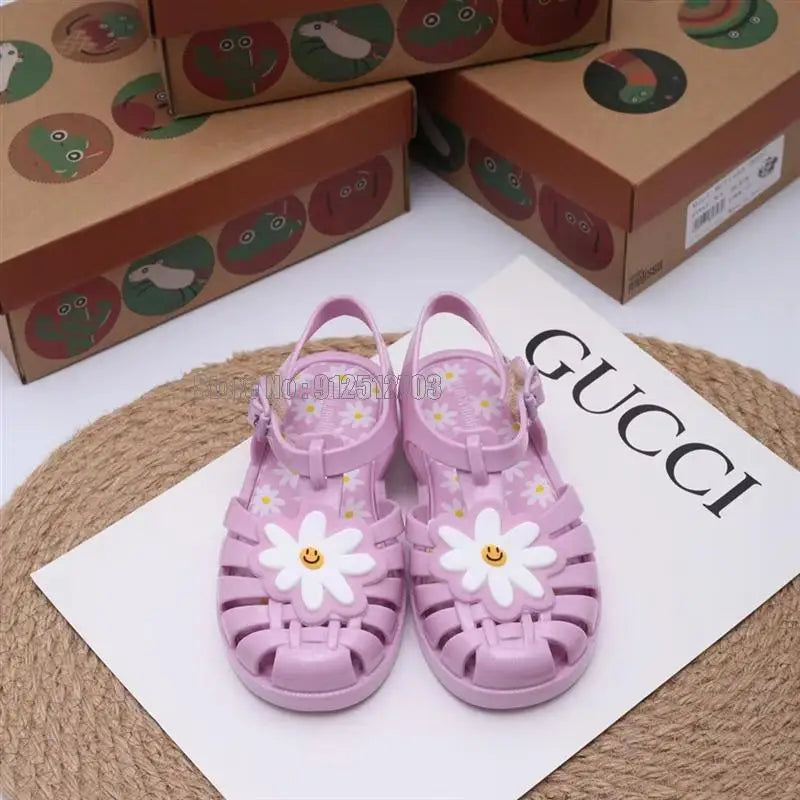 Hot Children Jelly Kids Fashion Summer Sandals Girl Boys Soft Running Beach Shoes