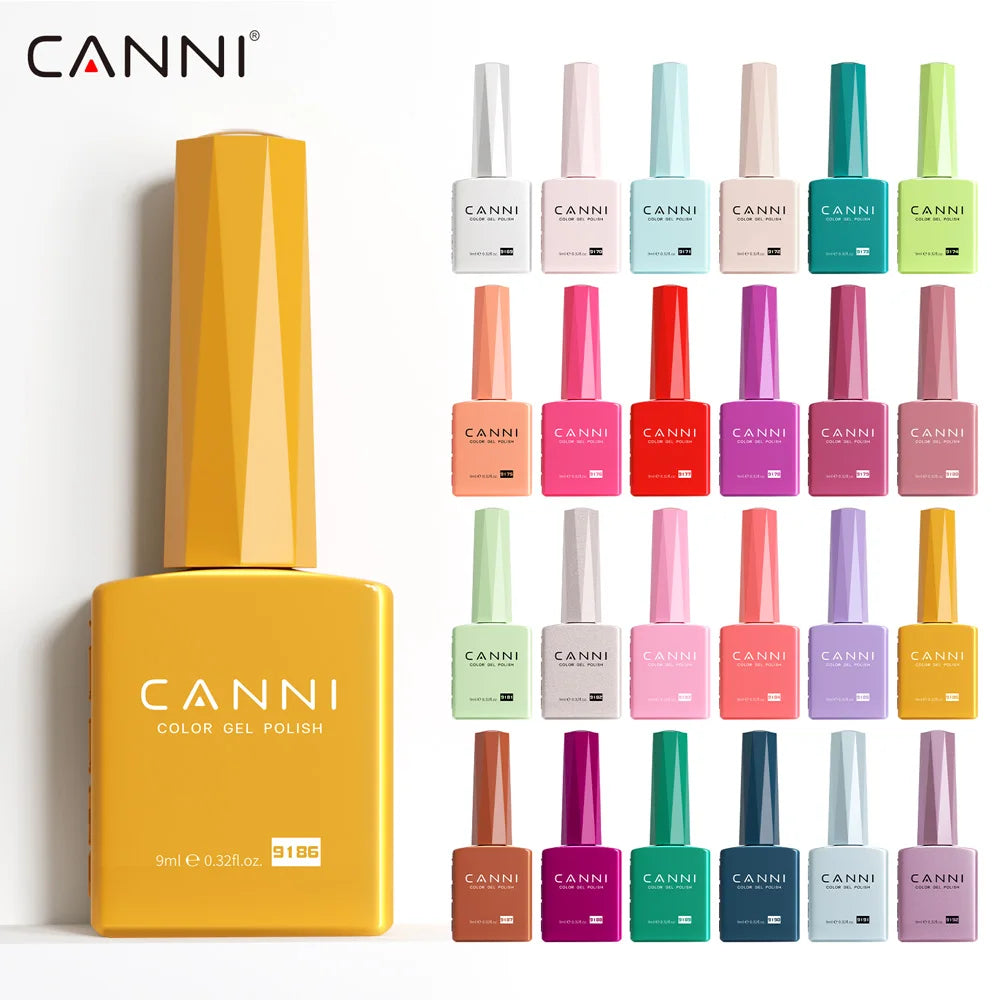 CC8 CANNI Nail Gel Polish HEMA FREE Summer Nails Beautiful Semi Permanent Soak Off UV LED Smoothy Texture Nail Art Manicure 9ml