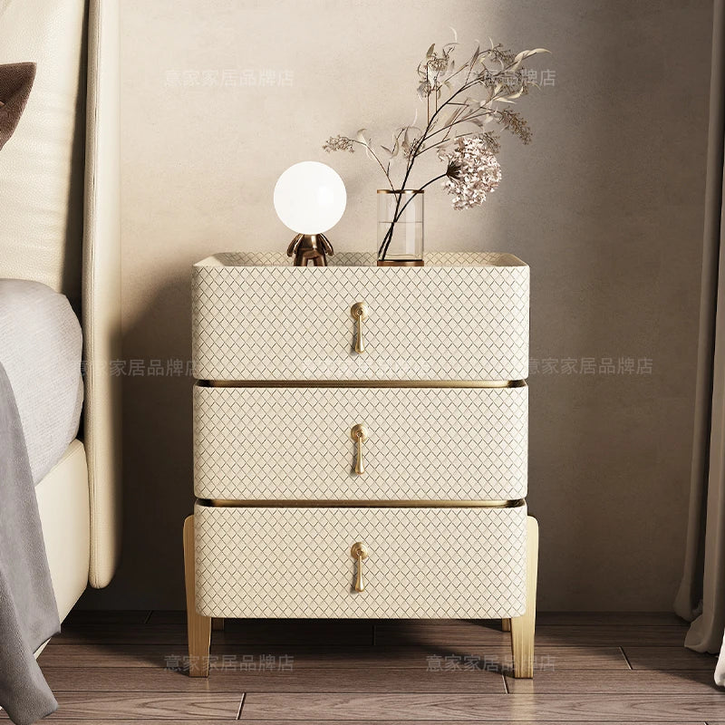 Decor Aesthetic Night Table Design Simple Modern Luxury Nightstand Unique Drawer Mesitas De Noches Dormitorio Bedroom Furniture