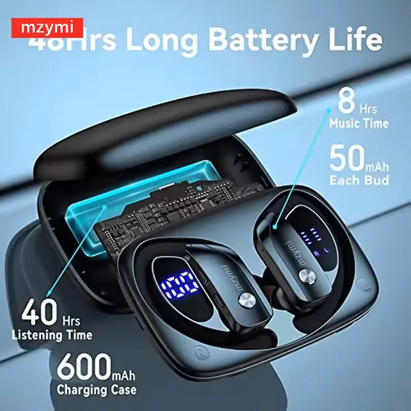 MZYMI T16 Trådlösa Sporthörlurar med Bluetooth &amp; LED-display