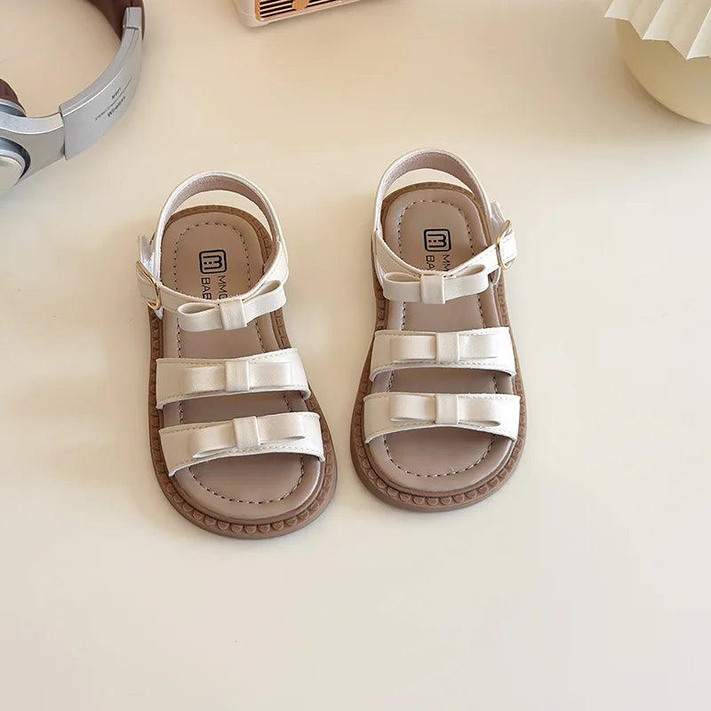 Bow-knot Girls Sandals Fashion Princess Classic Baby Girl Kids Summer Sandals Hot Sale Leisure Children Sweet Shoes Child I03072
