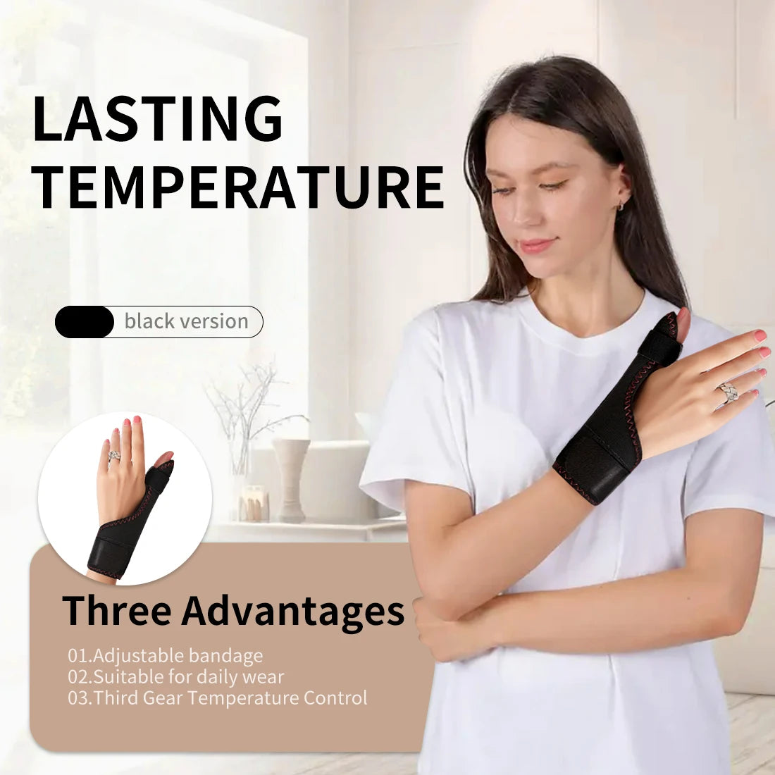 New Electric Finger Massager 3 Gears Heat Vibration Kneading Arthritis Carpal Tunnel Relief USB-Powered Portable Rapid fever