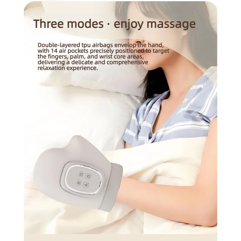 Brand-new portable handheld electric massager, equipped with airbag compression function and featuring a glove-like design
