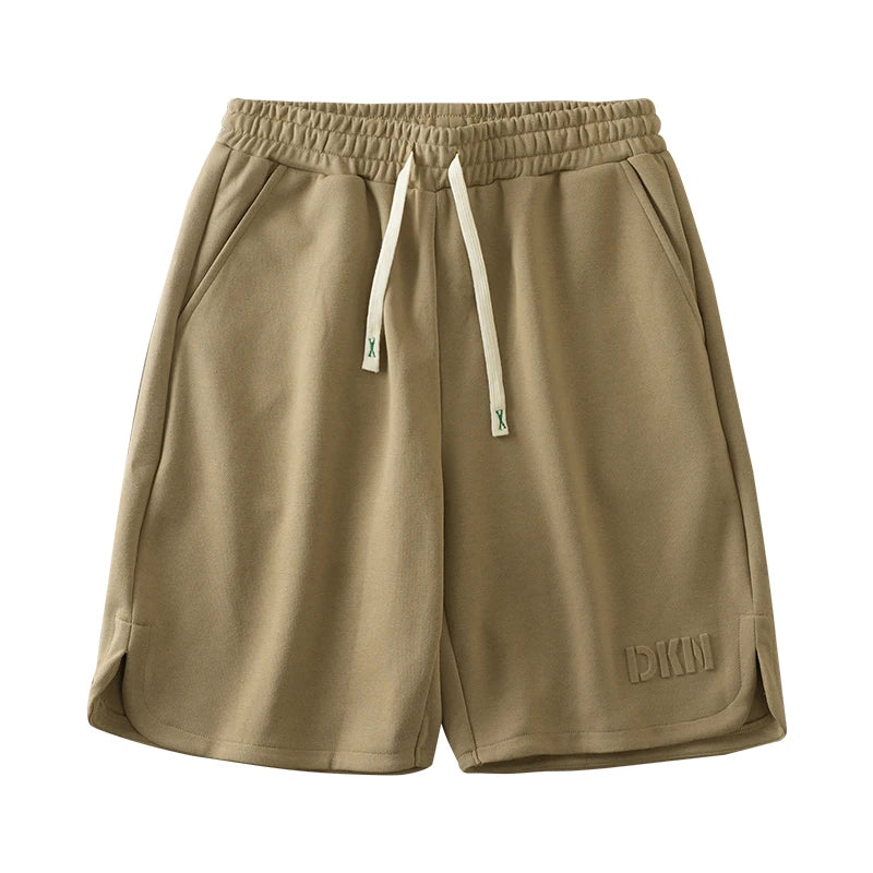 DUKEEN Heavyweight Pique Fabric Shorts for Men 2024 Summer Casual Basketball Five-Point Pants Grey Sports Jorts Men's Clothing
