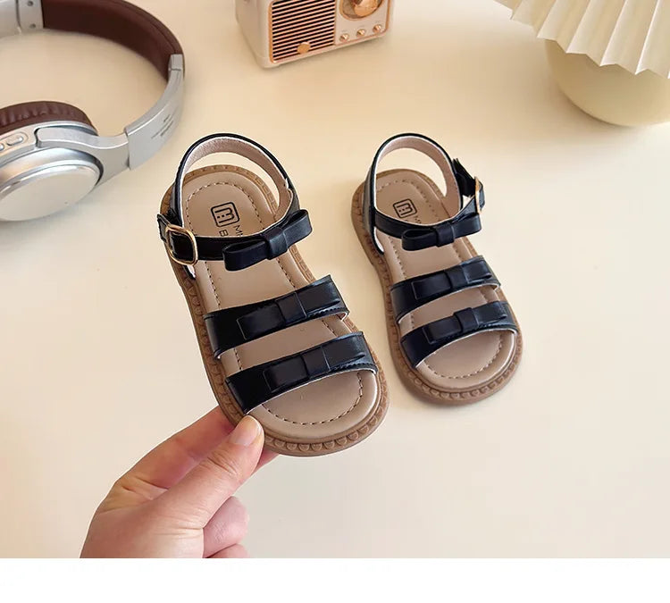 Bow-knot Girls Sandals Fashion Princess Classic Baby Girl Kids Summer Sandals Hot Sale Leisure Children Sweet Shoes Child I03072
