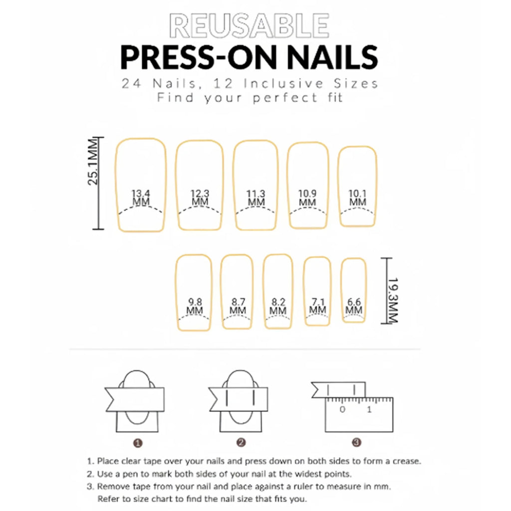 24Pcs Y2K Girls Long Coffin Press On Nails Purple Plaid Printed French Fake Nails Alloy Star Designs Charm Manicure for Women