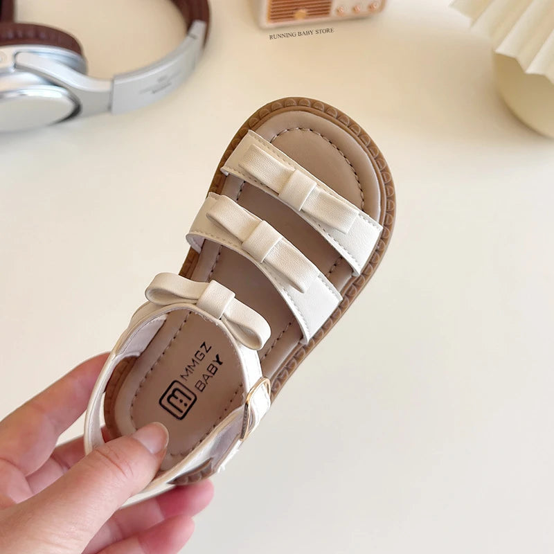 Bow-knot Girls Sandals Fashion Princess Classic Baby Girl Kids Summer Sandals Hot Sale Leisure Children Sweet Shoes Child I03072