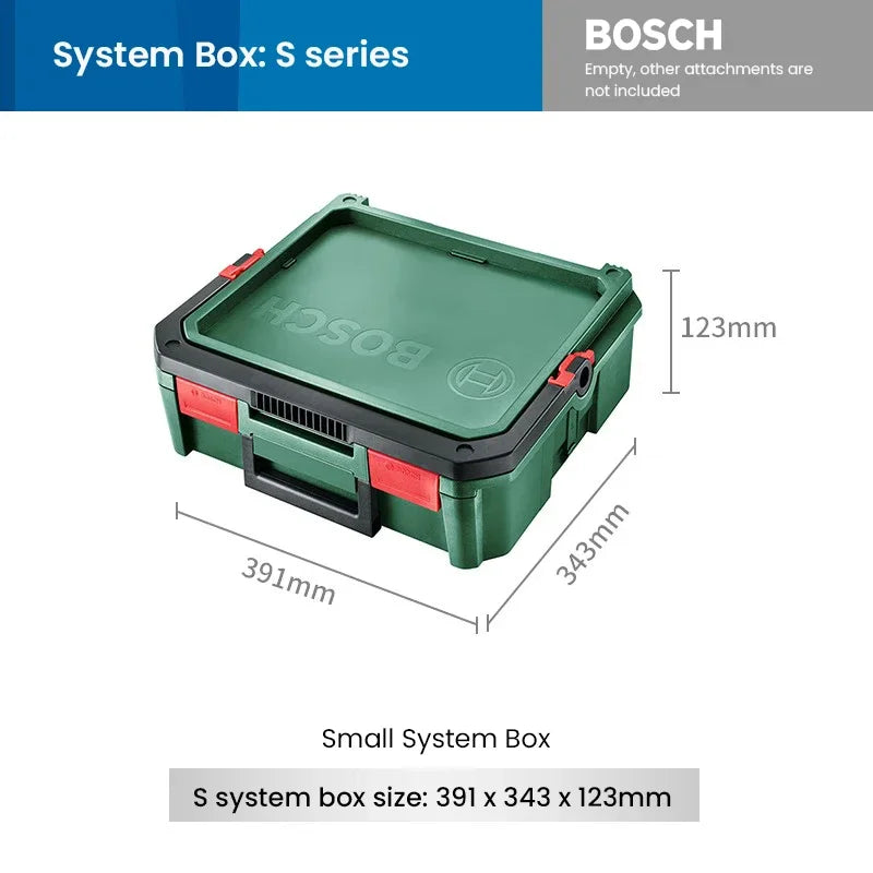 Bosch System Box Stackable Toolbox Multifunctional Stackable Tool Case Set S and M Carrying Case System Storage Box