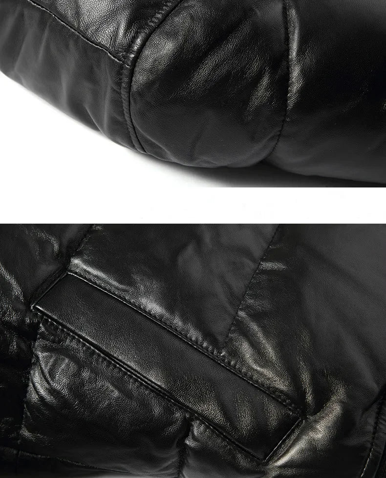 Men Jacket 2025 Men's Clothing Autumn Winter Down Jacket 5XL Real Sheepskin Clothes Thick Coat Male Ropa Hombre LXR384