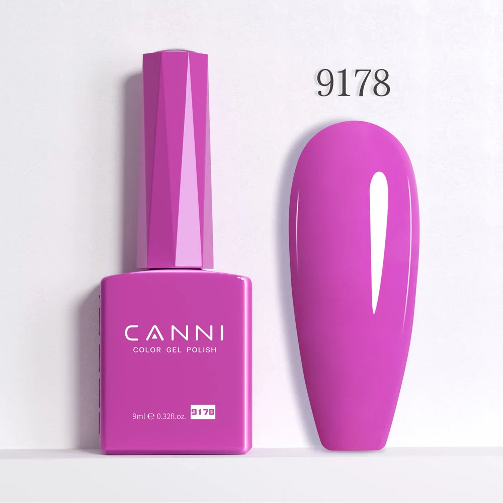 CC8 CANNI Nail Gel Polish HEMA FREE Summer Nails Beautiful Semi Permanent Soak Off UV LED Smoothy Texture Nail Art Manicure 9ml