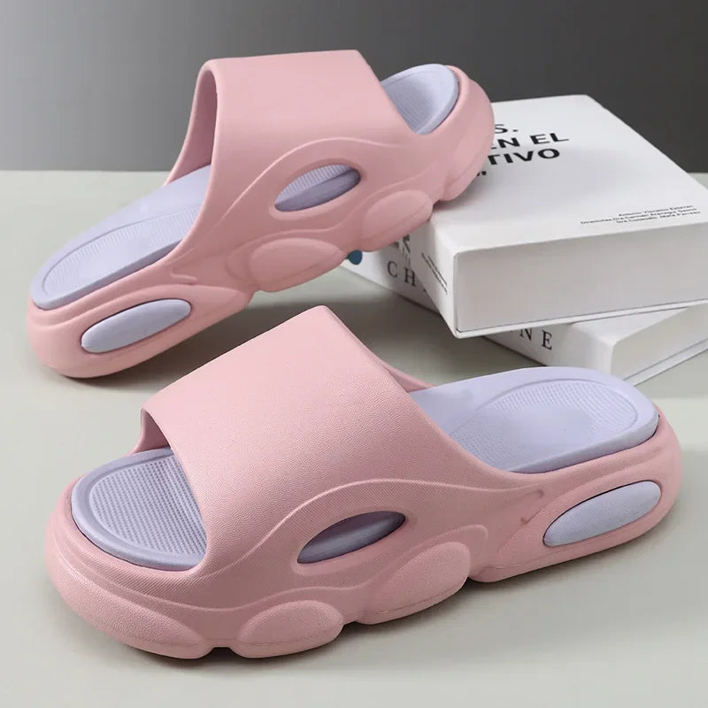 EVA Men's Summer Sandals Fashion Soft Cloud House Platform Slides Unisex Outdoor Non-slip Beach Shoes Men Bathroom Slippers