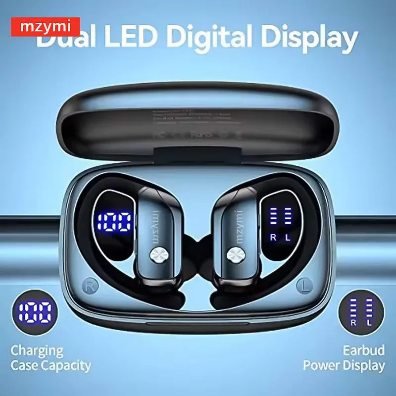 MZYMI T16 Trådlösa Sporthörlurar med Bluetooth &amp; LED-display