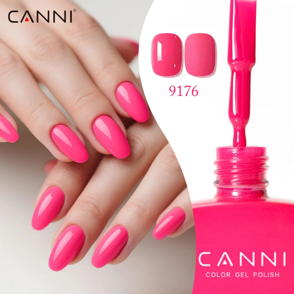CC8 CANNI Nail Gel Polish HEMA FREE Summer Nails Beautiful Semi Permanent Soak Off UV LED Smoothy Texture Nail Art Manicure 9ml