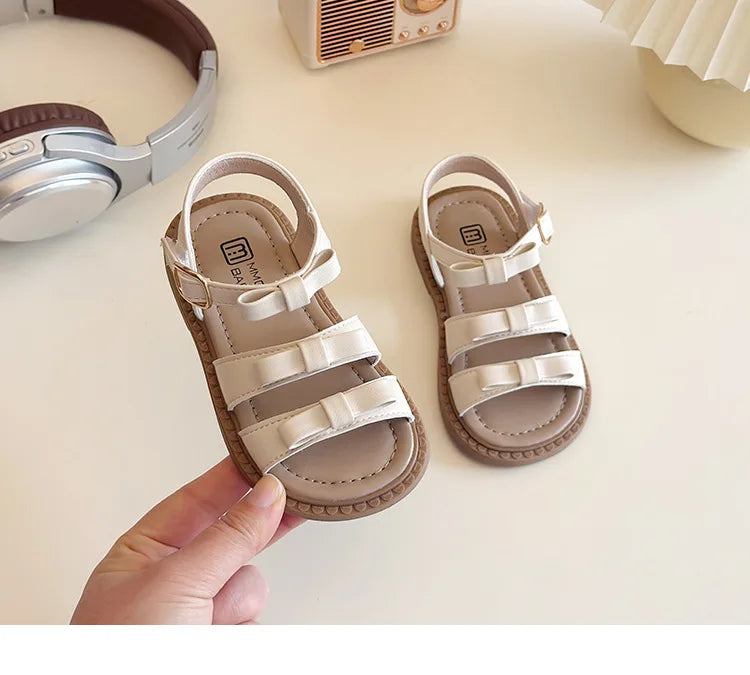 Bow-knot Girls Sandals Fashion Princess Classic Baby Girl Kids Summer Sandals Hot Sale Leisure Children Sweet Shoes Child I03072