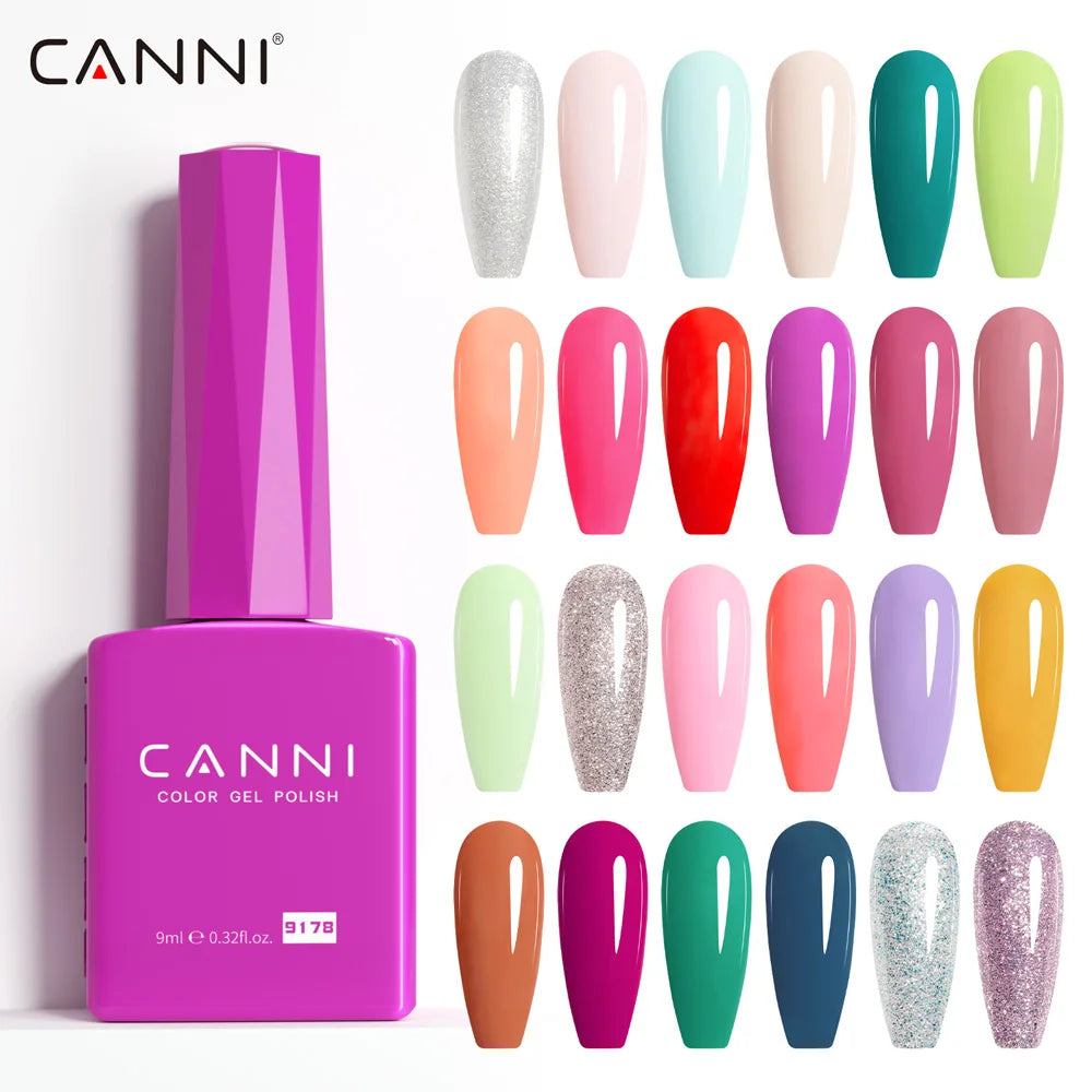 CC8 CANNI Nail Gel Polish HEMA FREE Summer Nails Beautiful Semi Permanent Soak Off UV LED Smoothy Texture Nail Art Manicure 9ml
