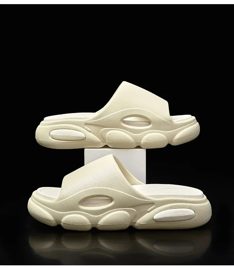 EVA Men's Summer Sandals Fashion Soft Cloud House Platform Slides Unisex Outdoor Non-slip Beach Shoes Men Bathroom Slippers