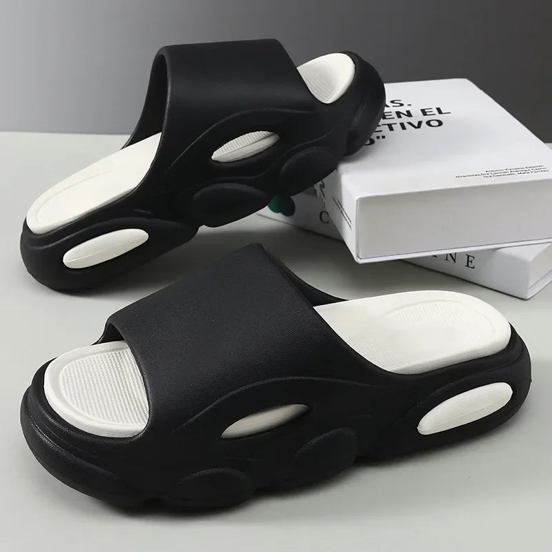 EVA Men's Summer Sandals Fashion Soft Cloud House Platform Slides Unisex Outdoor Non-slip Beach Shoes Men Bathroom Slippers