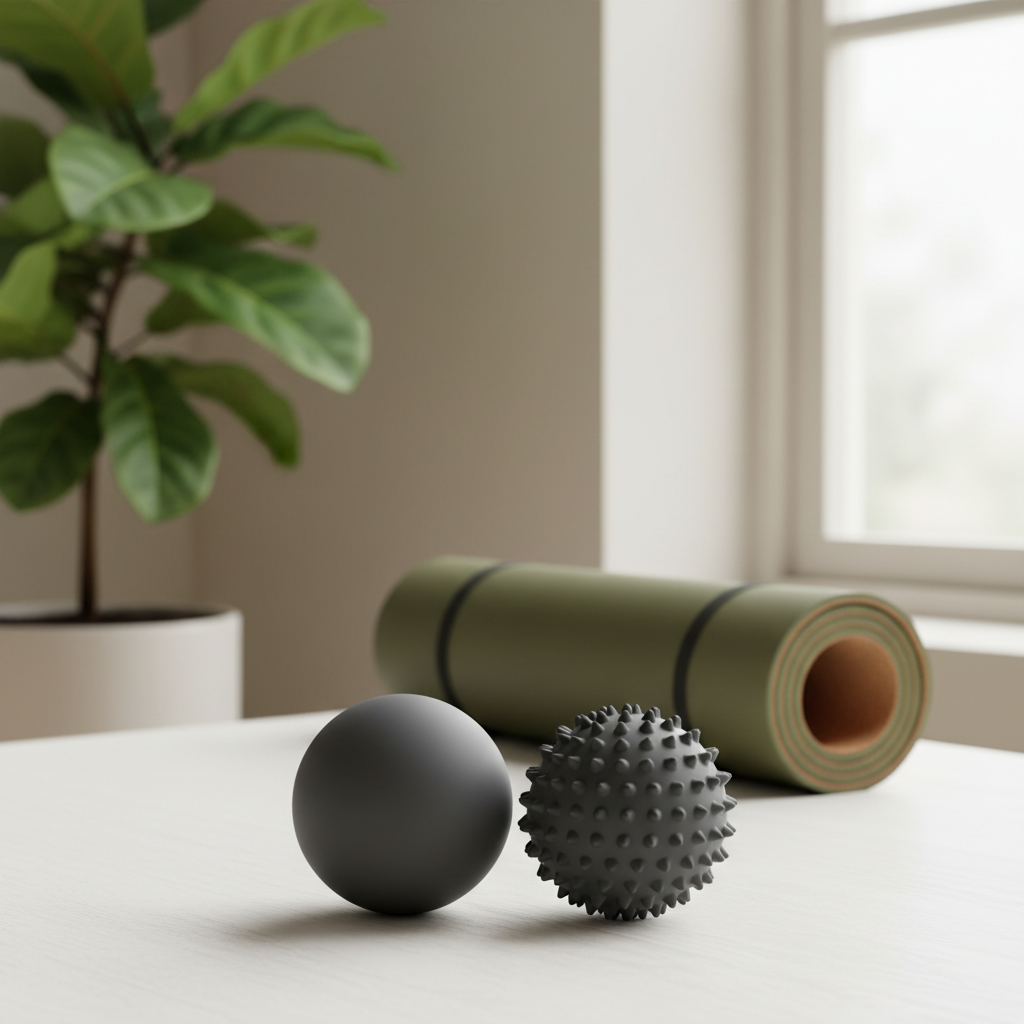 Massagebollar 2-pack trigger point på vit yta